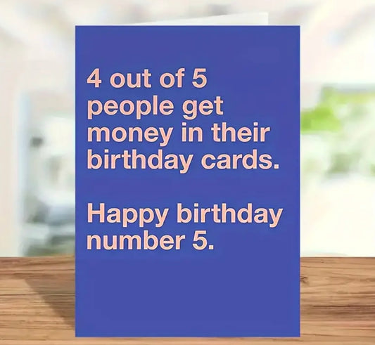 1 pc Funny Gift Card