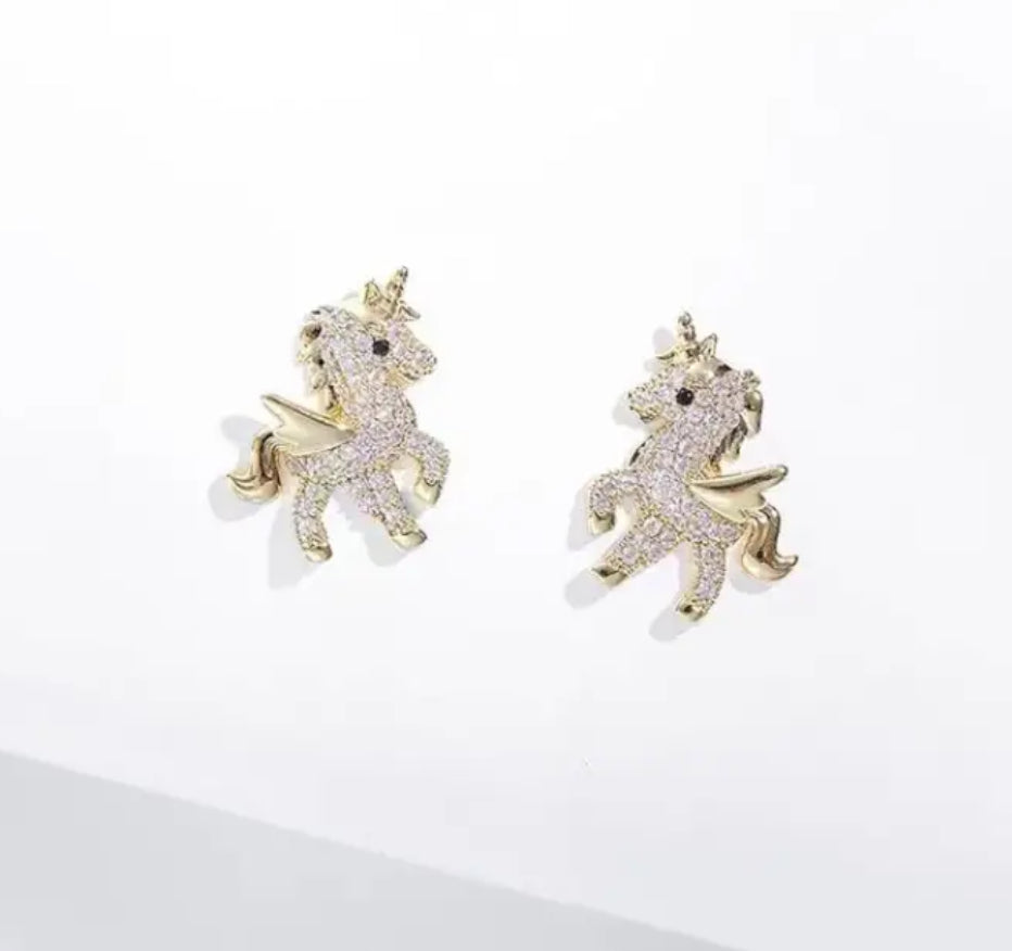 Cute Fashion Designed Unicorn Earrings