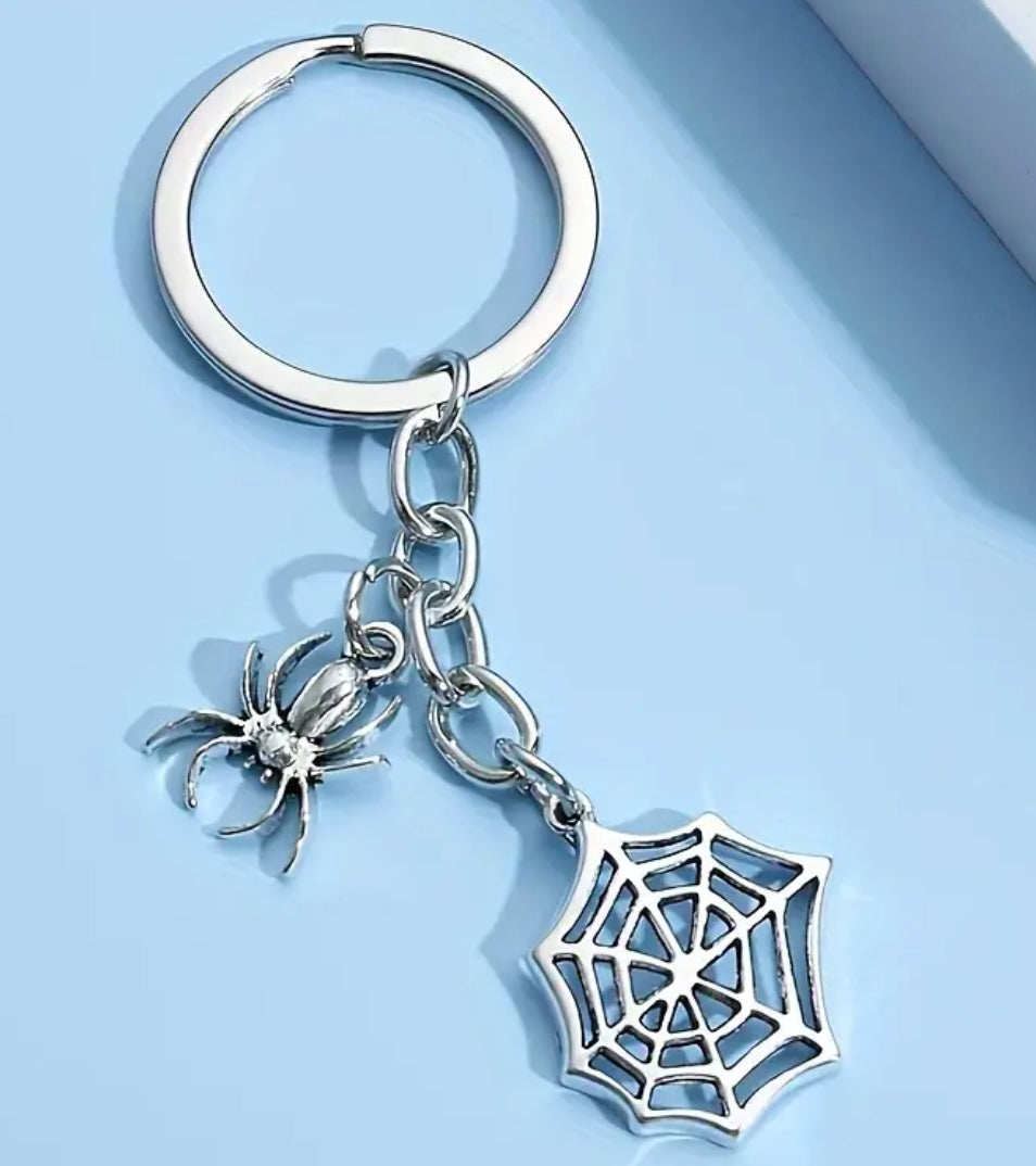 Unique Spider Keychain and Web Design