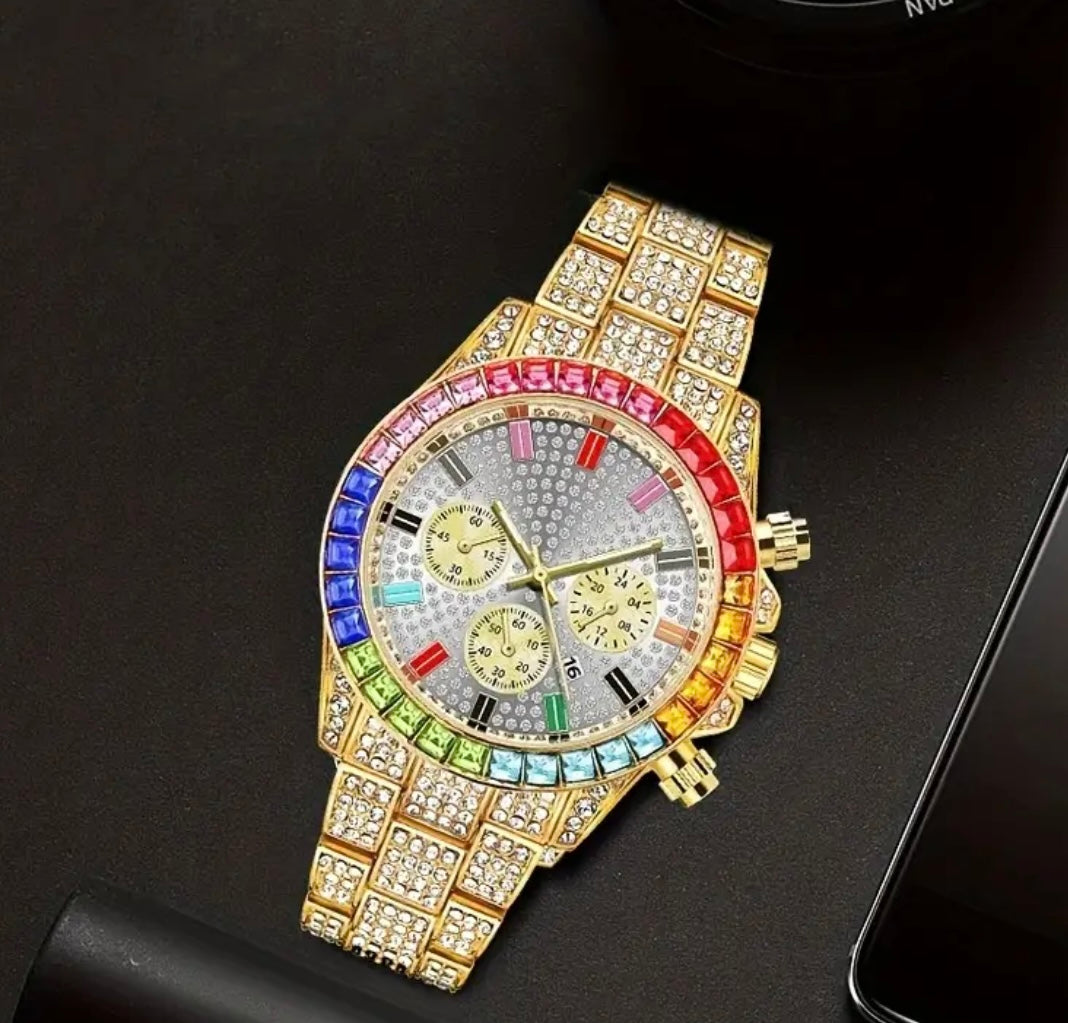 Custom Colorful Luxury Quartz Watch - Unisex