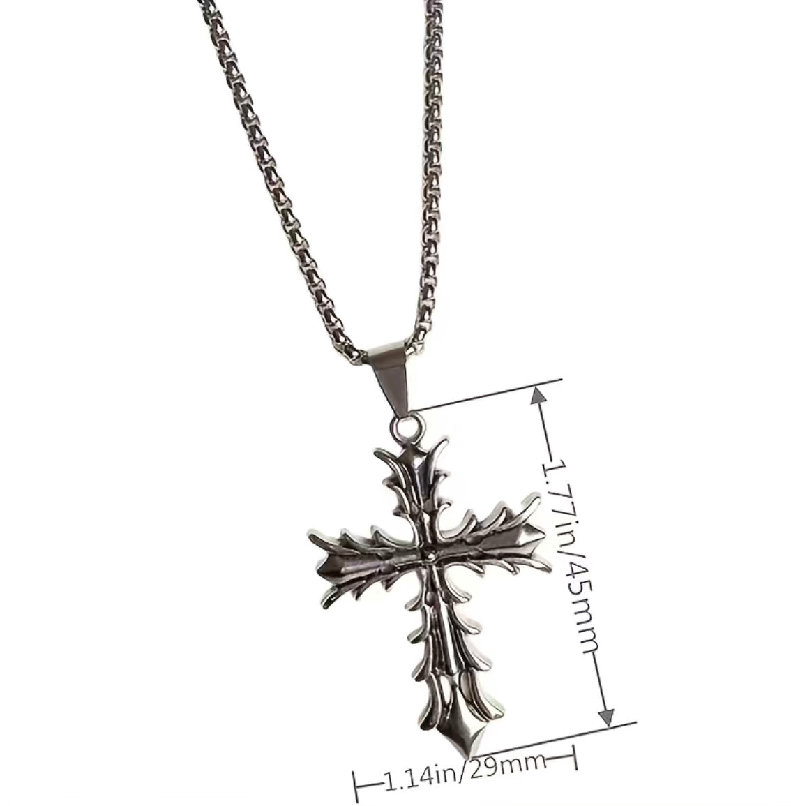 Stainless steel unique cross design