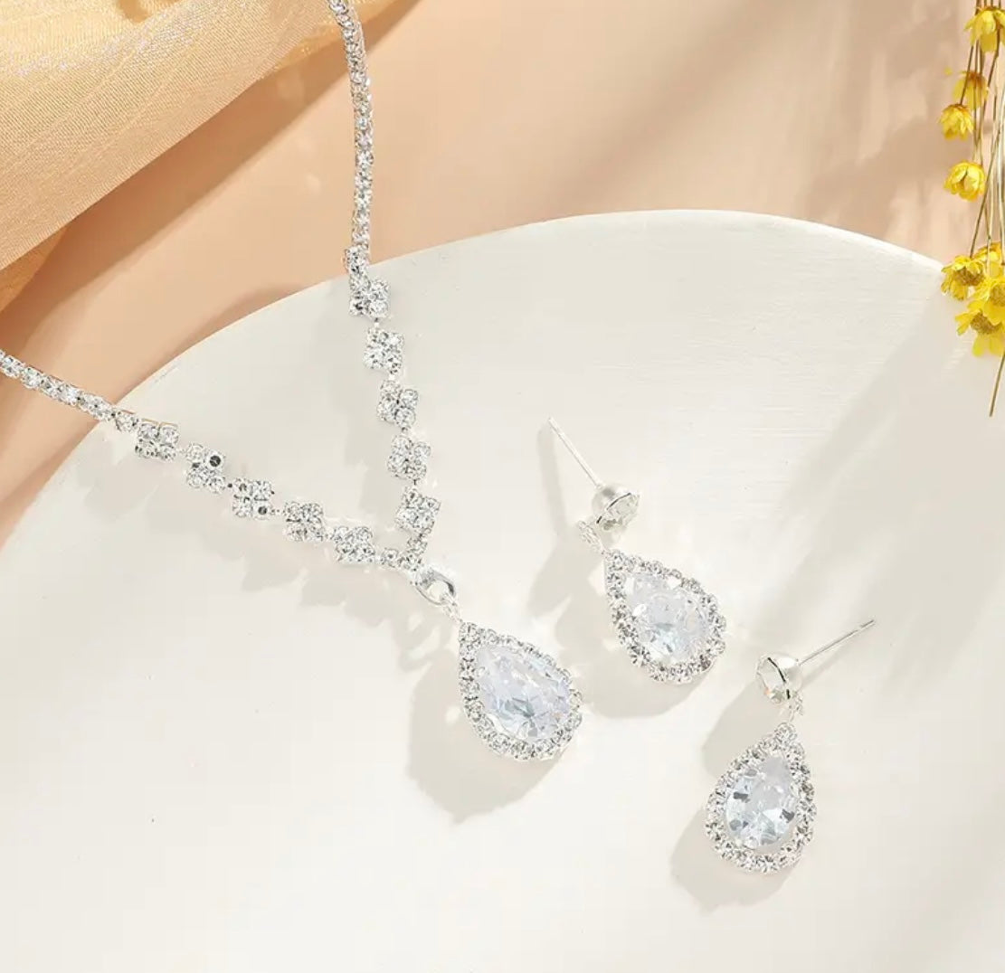 3 pc Zircon Luxury Fashion Jewelry Set