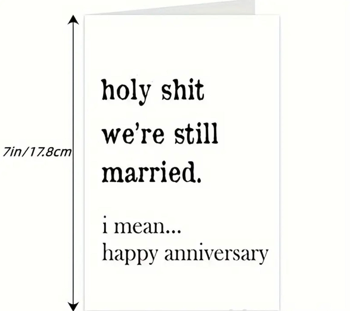 Great Funny Happy Anniversary Gift Card