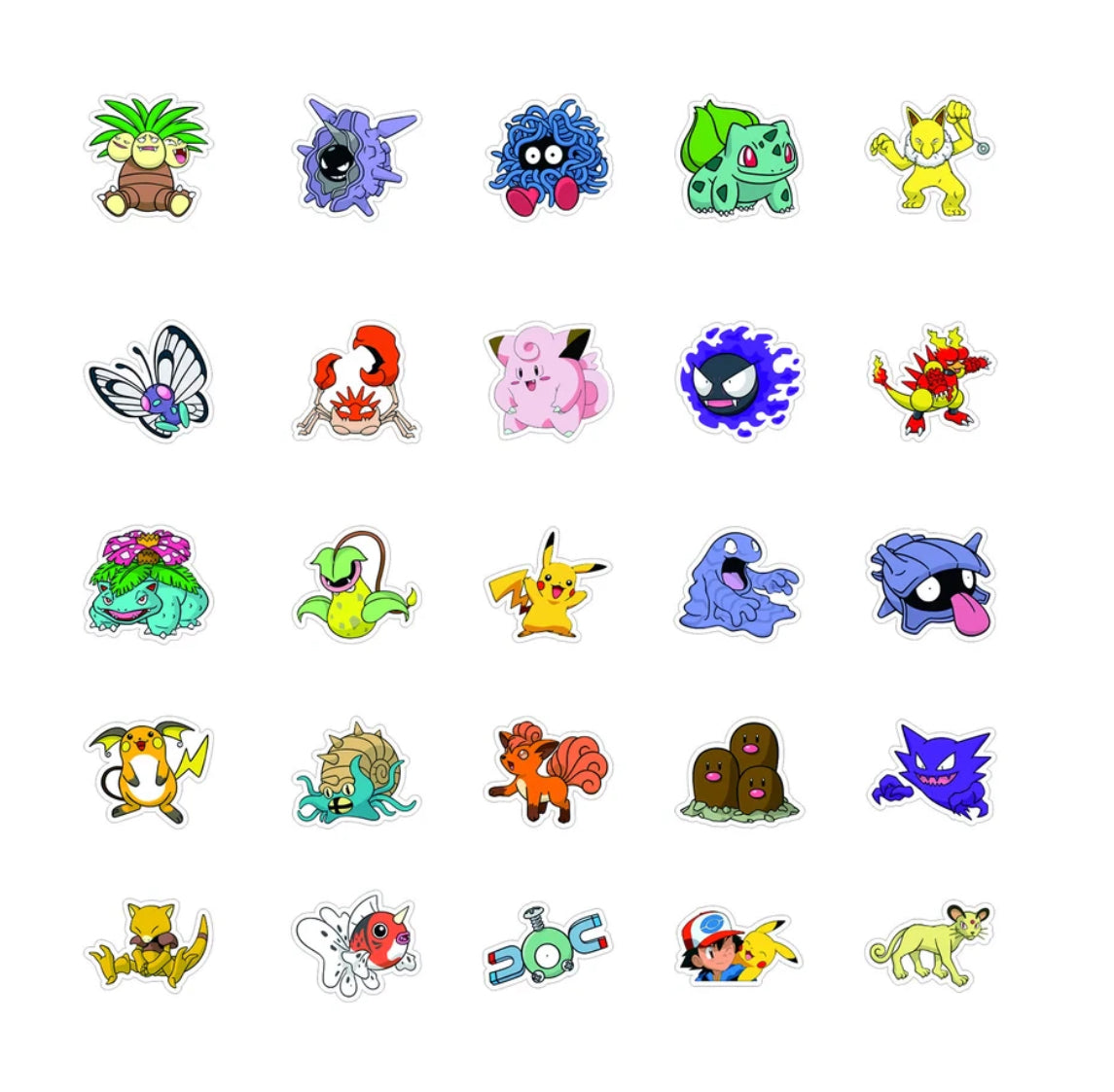 100 pcs Pokémon Stickers for Fun and Creative Use