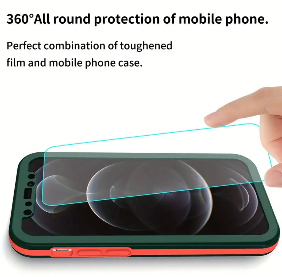 1 pc Silicone Thickened Full Body Protection Shockproof and Drop Proof TPU soft Rubber Protective Case