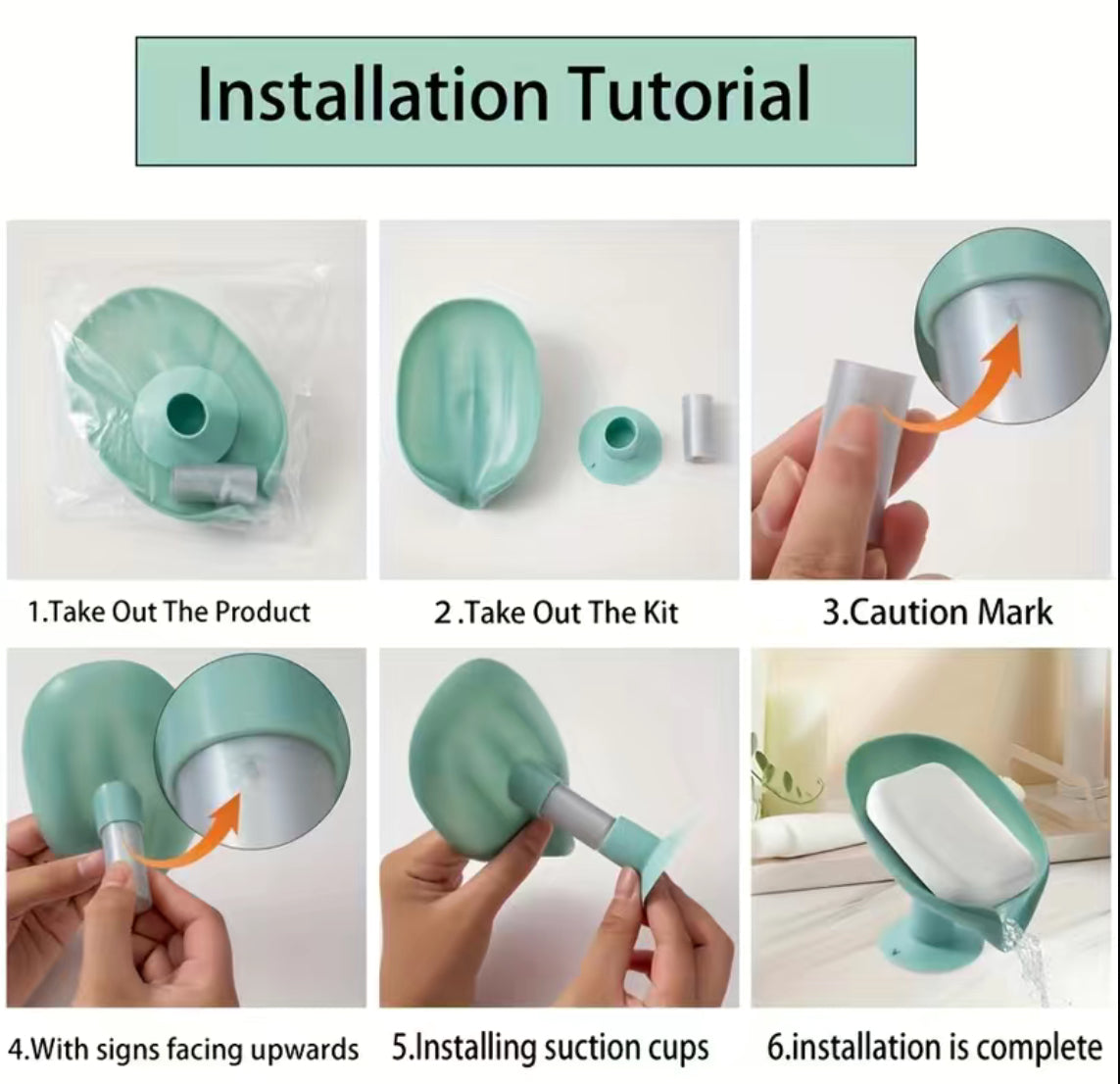 Leaf shape soap box drain