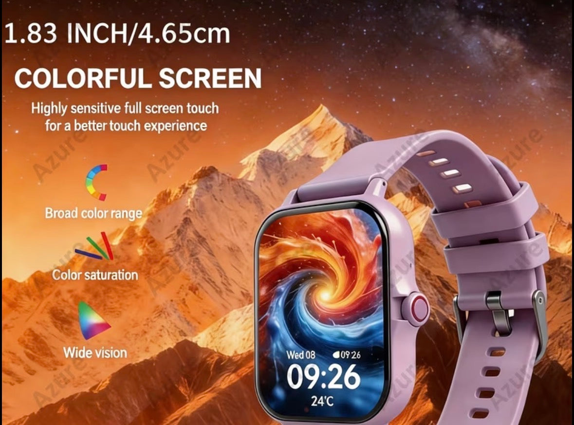New Sports Smart Watch Unisex Silicone Strap supports wireless calls, reminders, music, activity tracker