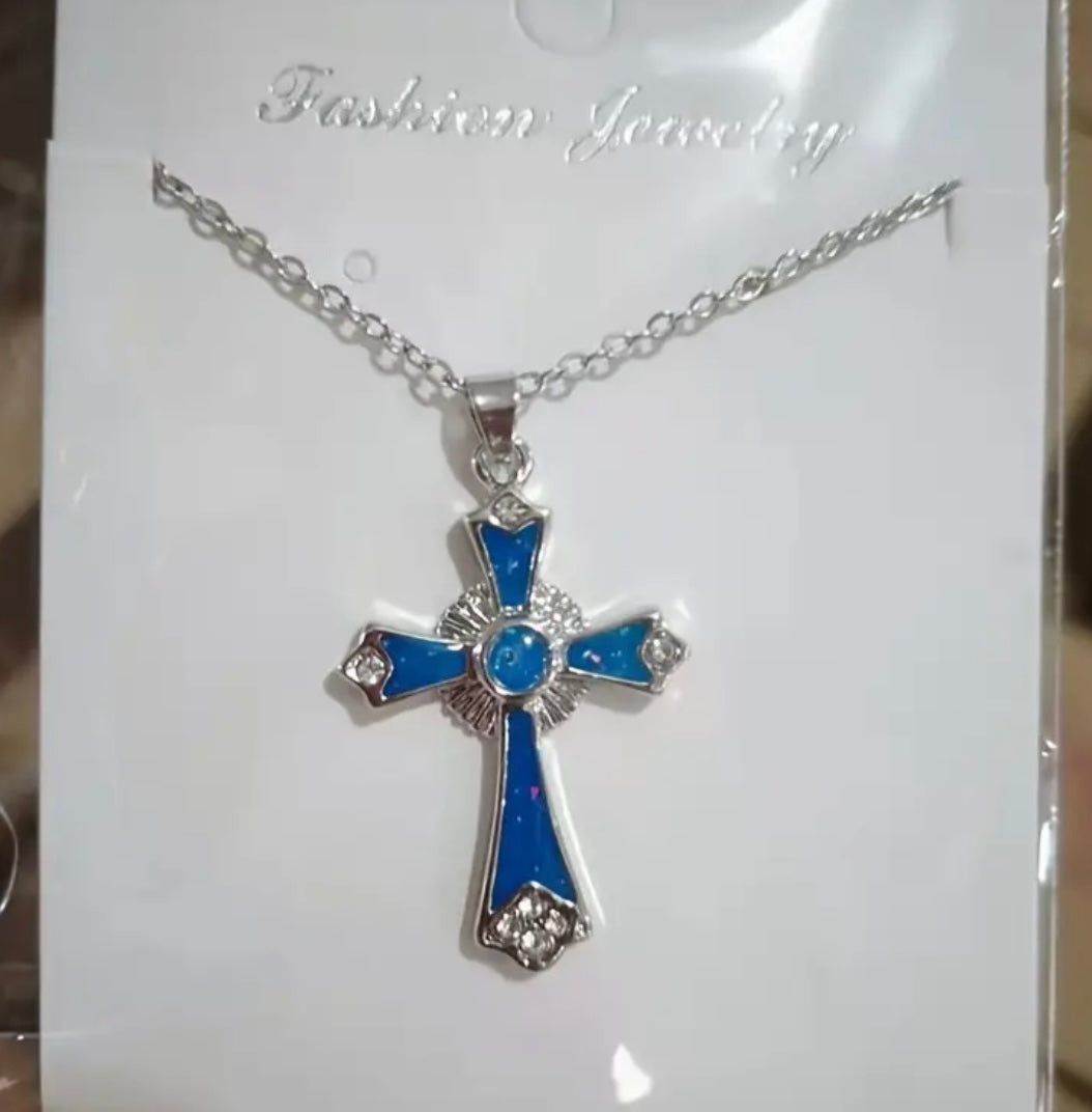 Classic Opal Drop Light weight cross Fashion Jewelry