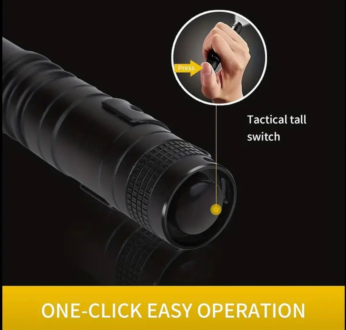 Ultra-Bright Tactical LED Flashlight – Mini Waterproof & Durable for Camping, Emergency & Everyday Use