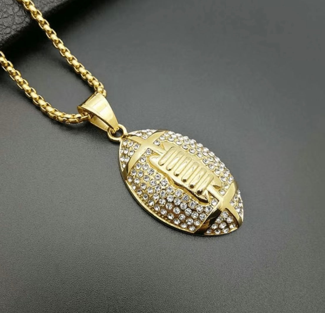 Custom Football Chain/Pend