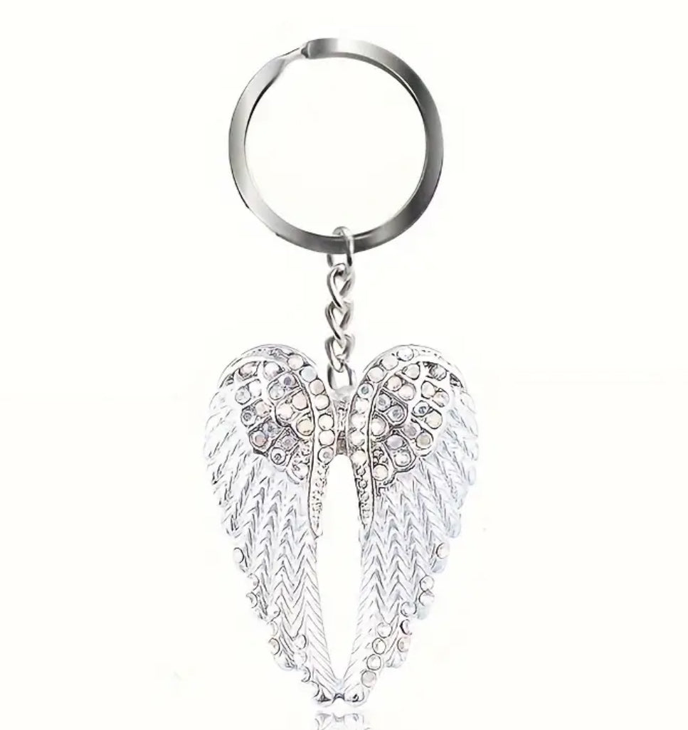 Unique 1 pc Cute Colorful Angel Wings Keychain