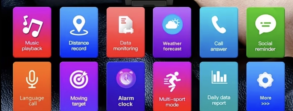 New Smart Watch 2.01 inch Large Screen LED Flashlight Fitness Tracker Compatible with iPhone or Android