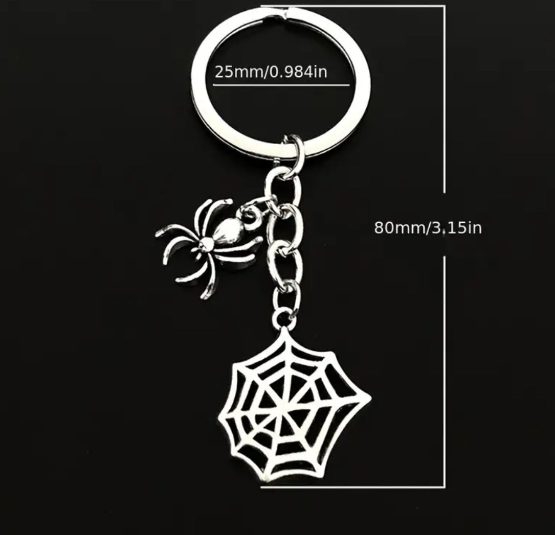 Unique Spider Keychain and Web Design