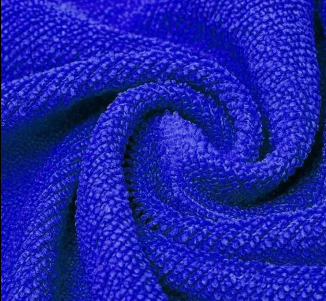 10 pcs Blue Microfiber Detailing Towels