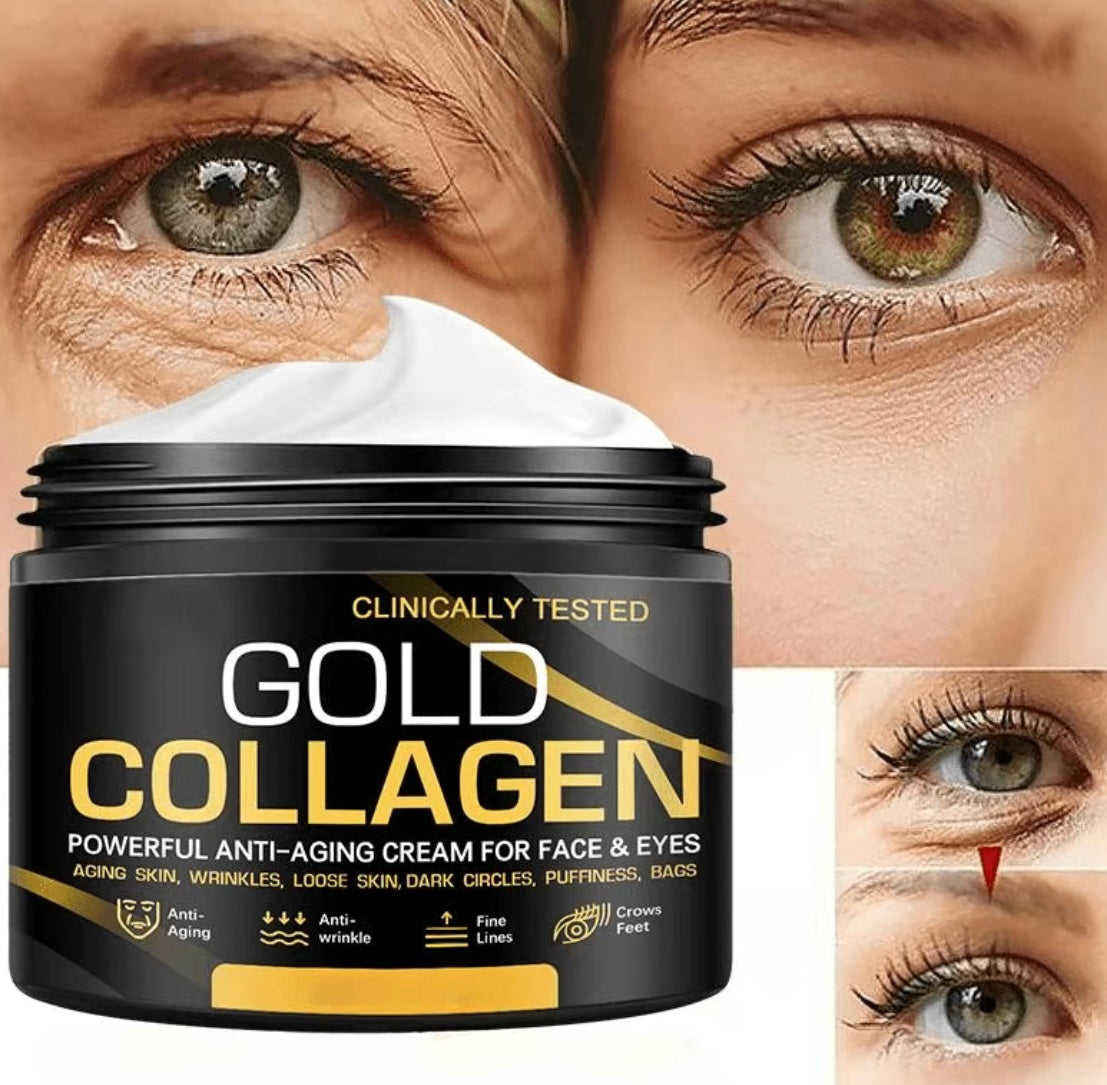 Gold Collagen Anti Aging Skin Creme For Face and Eyes