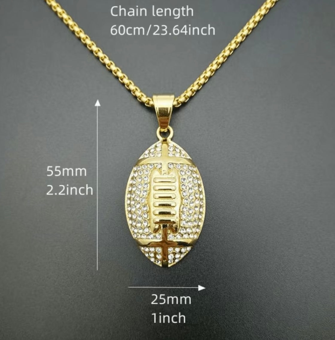 Custom Football Chain/Pend