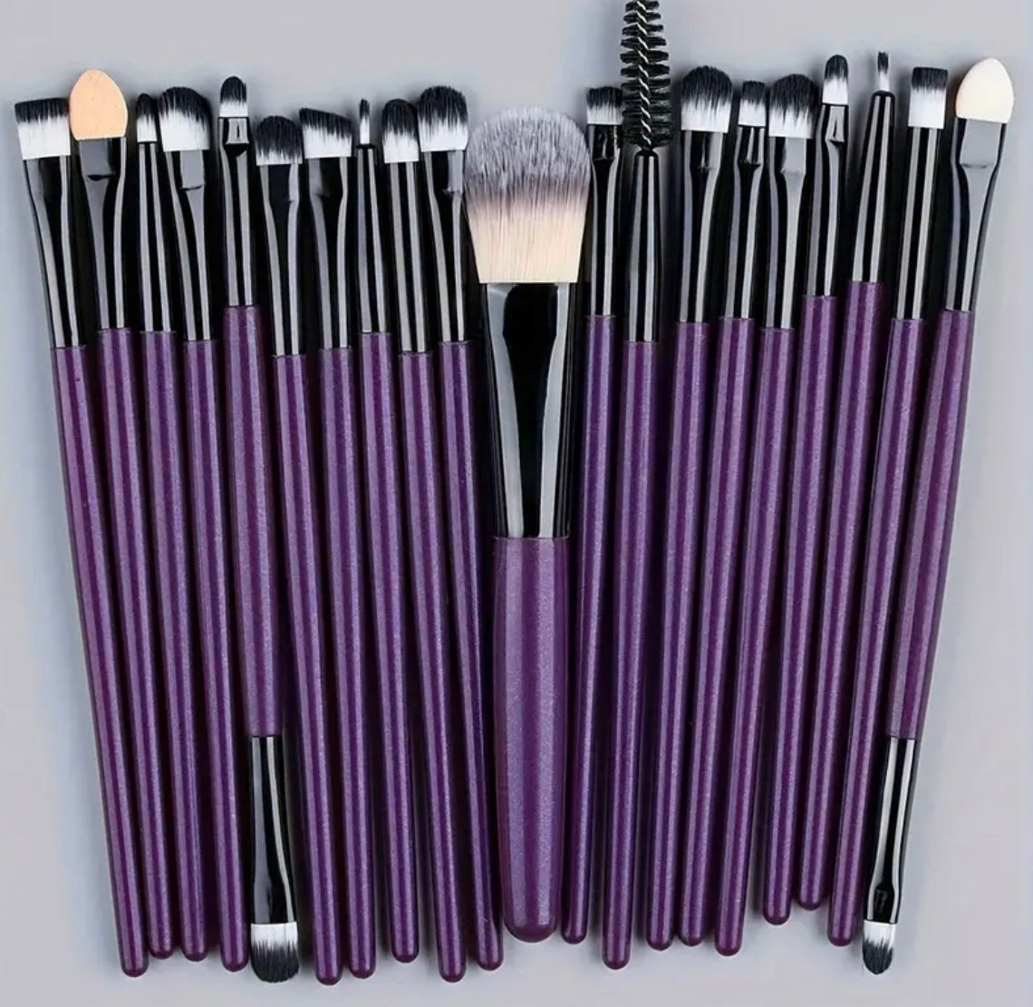 20 pc Set Pink or Purple Makeup Brushes