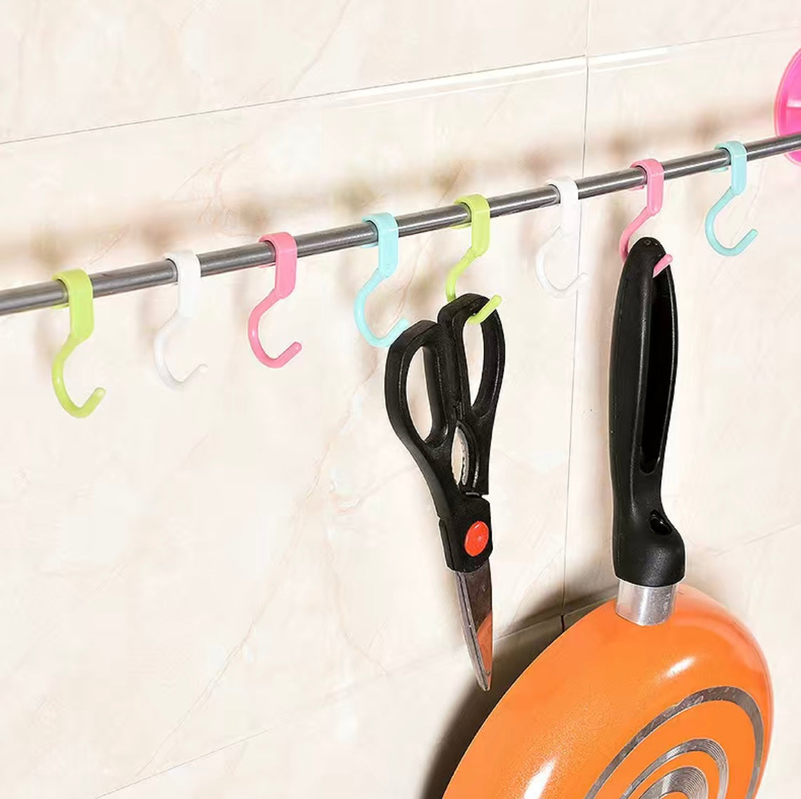 Colorful S Hook Shape Hooks 5 pcs