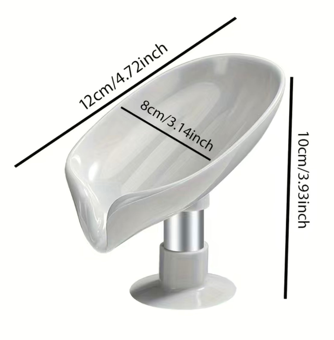 Leaf shape soap box drain