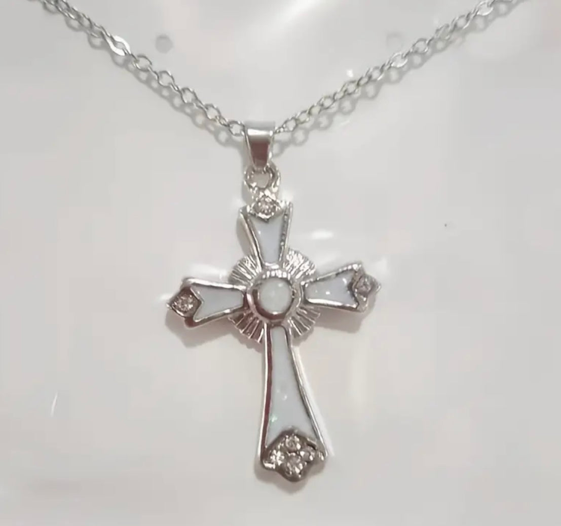 Classic Opal Drop Light weight cross Fashion Jewelry