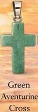 Natural Stone Cross Pendant Collection