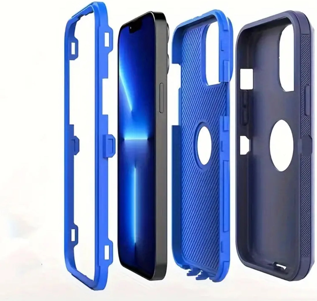 Heavy Duty Anti Fall iPhone Mobile Phone Case 3 in 1 iPhone 16 Pro Max Phone Case