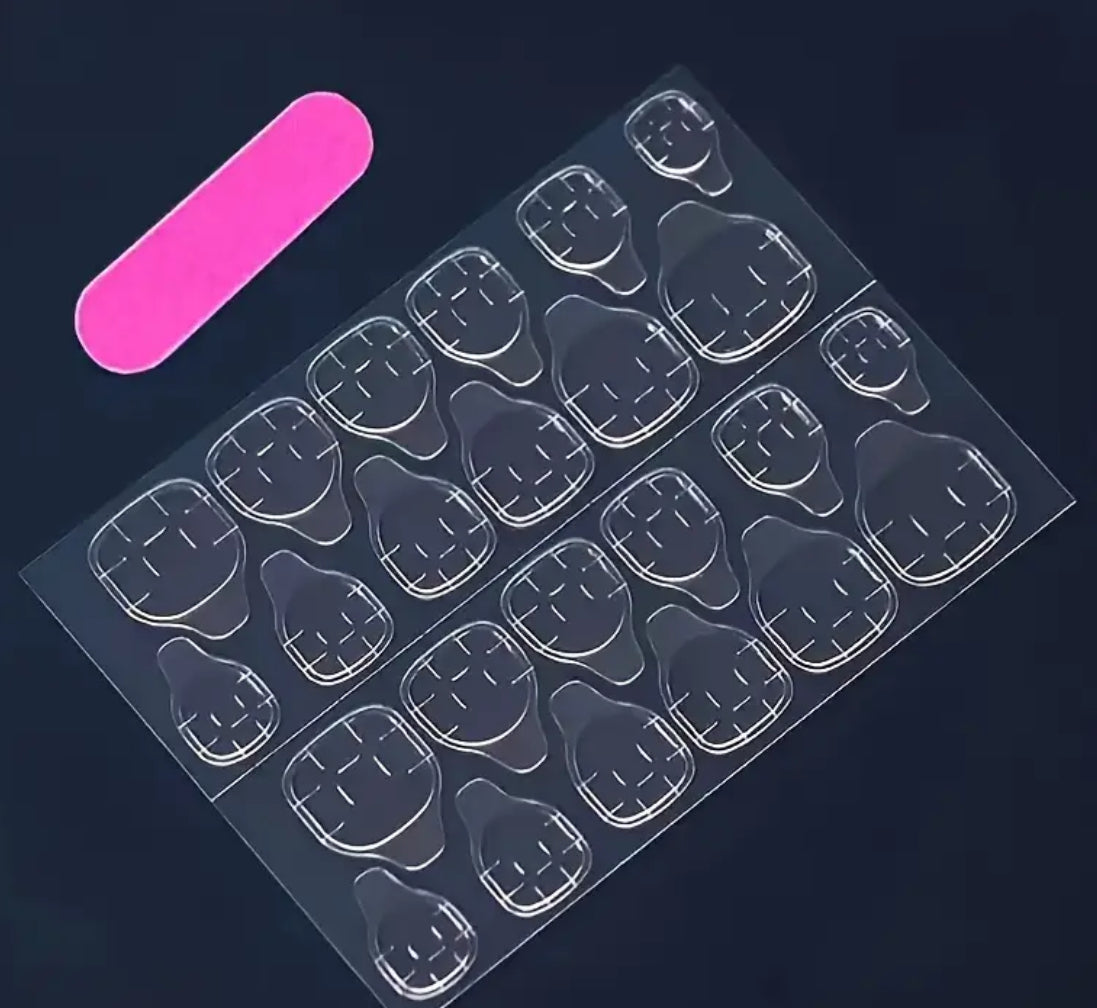 24 pcs Beautiful Butterfly Fake Press On Nails