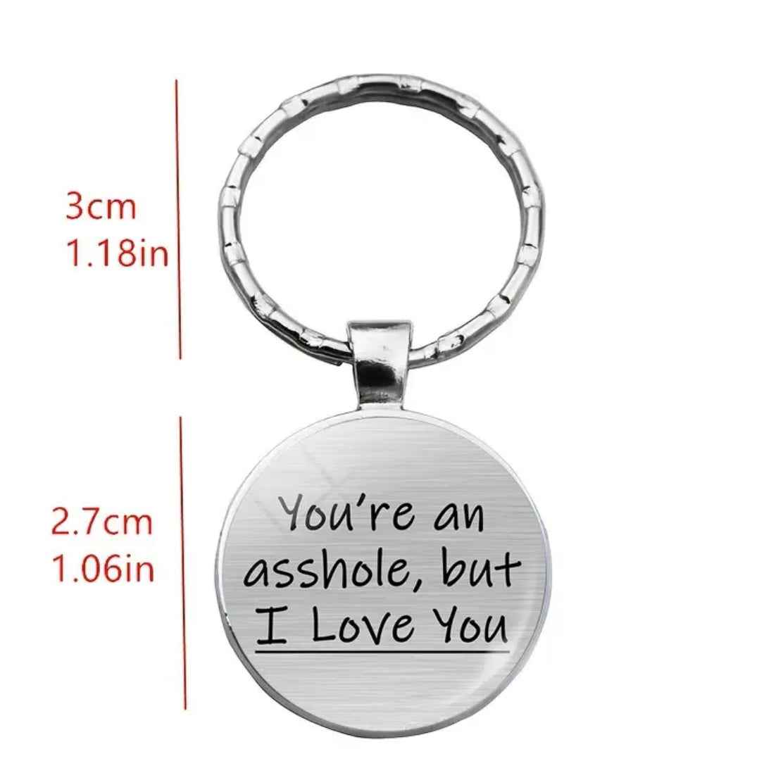 Durable Funny Cute Keychain for Men or Women Perfect Gift