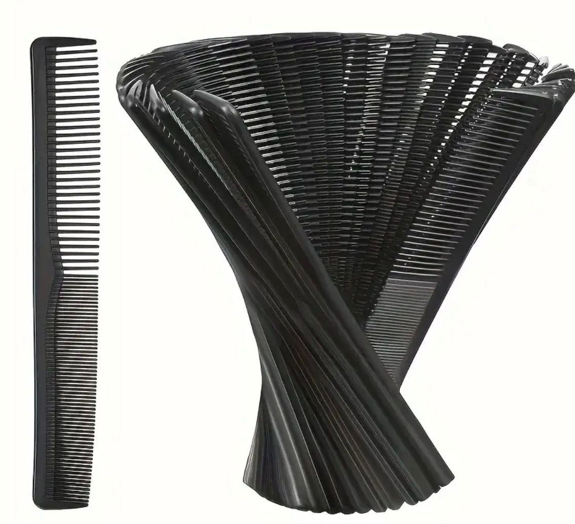 12 pc Set Professional Finishing Hair Cutting Comb Antistatic, double sided, detangling, and Styling