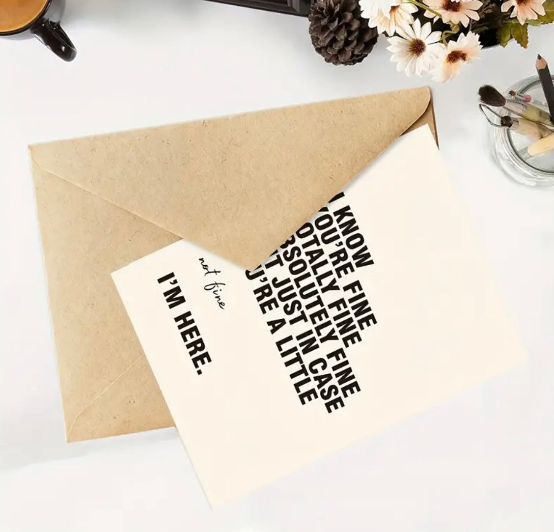 1 pc Supportive Greeting Gift Card