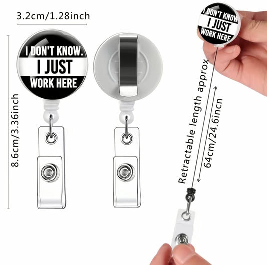 Funny Retractable ID / Badge Holder