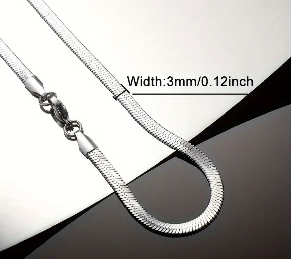 1 piece Mens Durable Titanium Steel Chain Necklace Fashion Jewelry