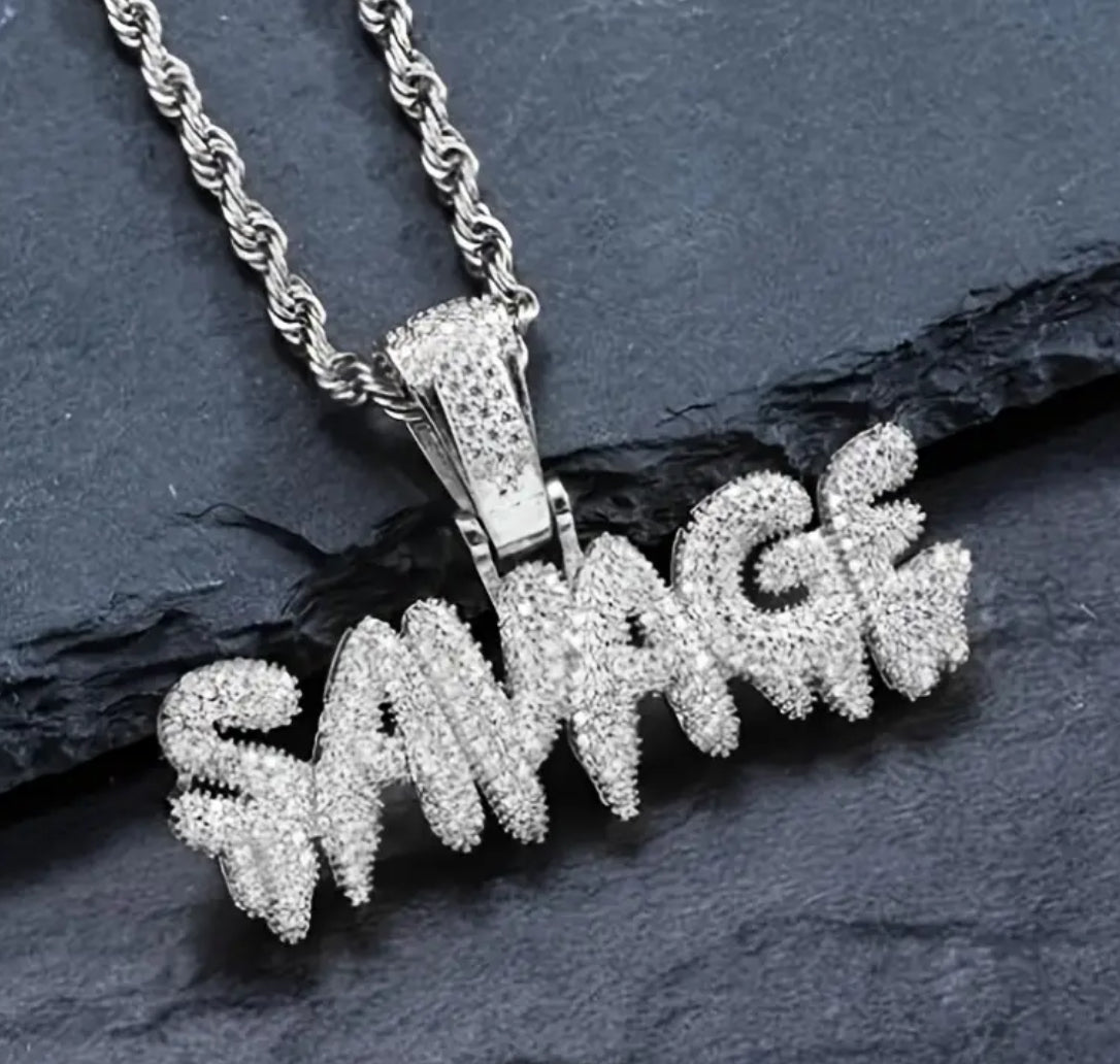 Stylish Punk Pendant Necklace Men’s Stainless Steel Hip Hop Fashion Jewelry