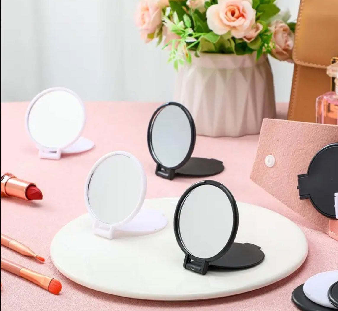 Best Gift for Women Portable Makeup Mirror Small Folding Mini HandHeld Mirror