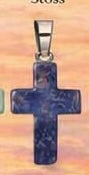 Natural Stone Cross Pendant Collection