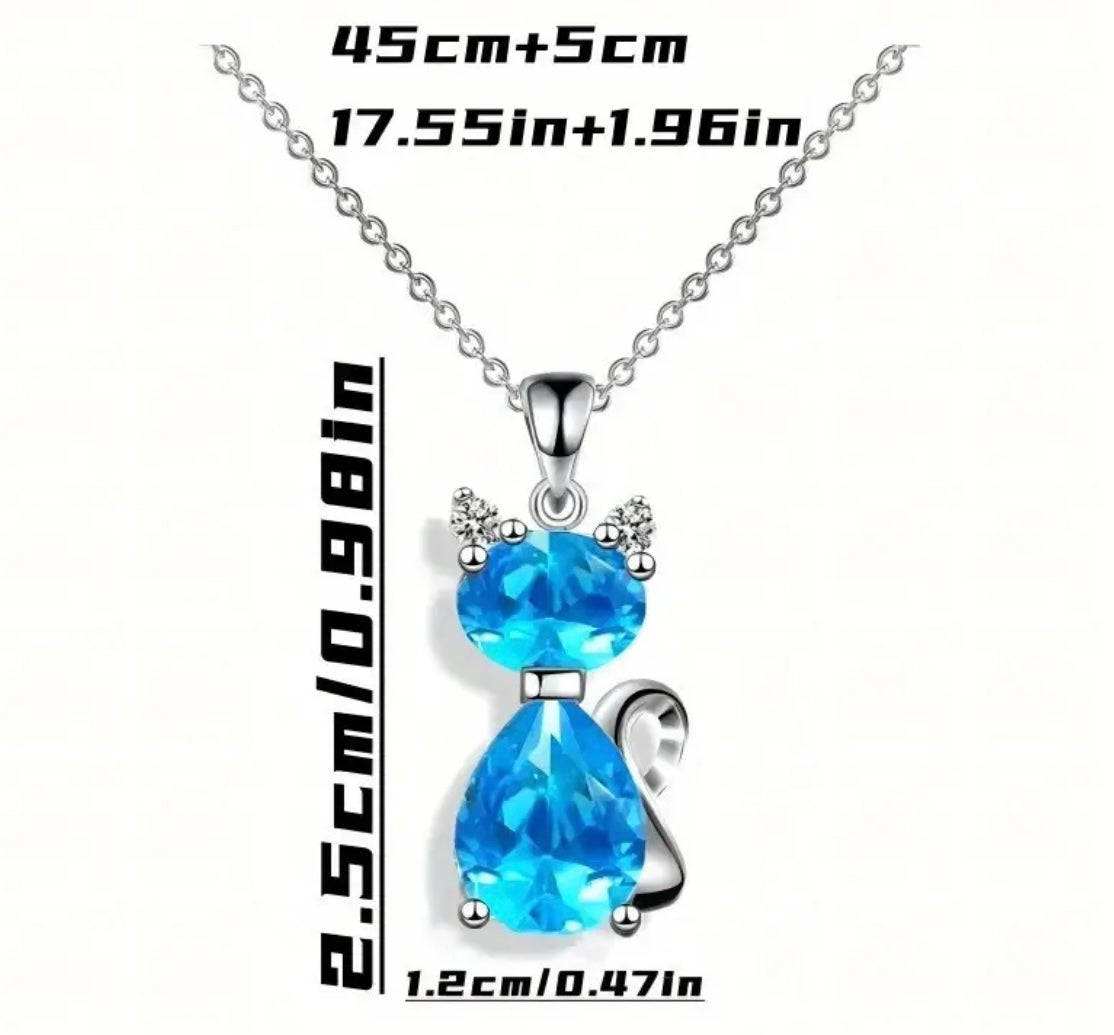 Custom made Cute Cat Pendant & Necklace Fashion Jewelry