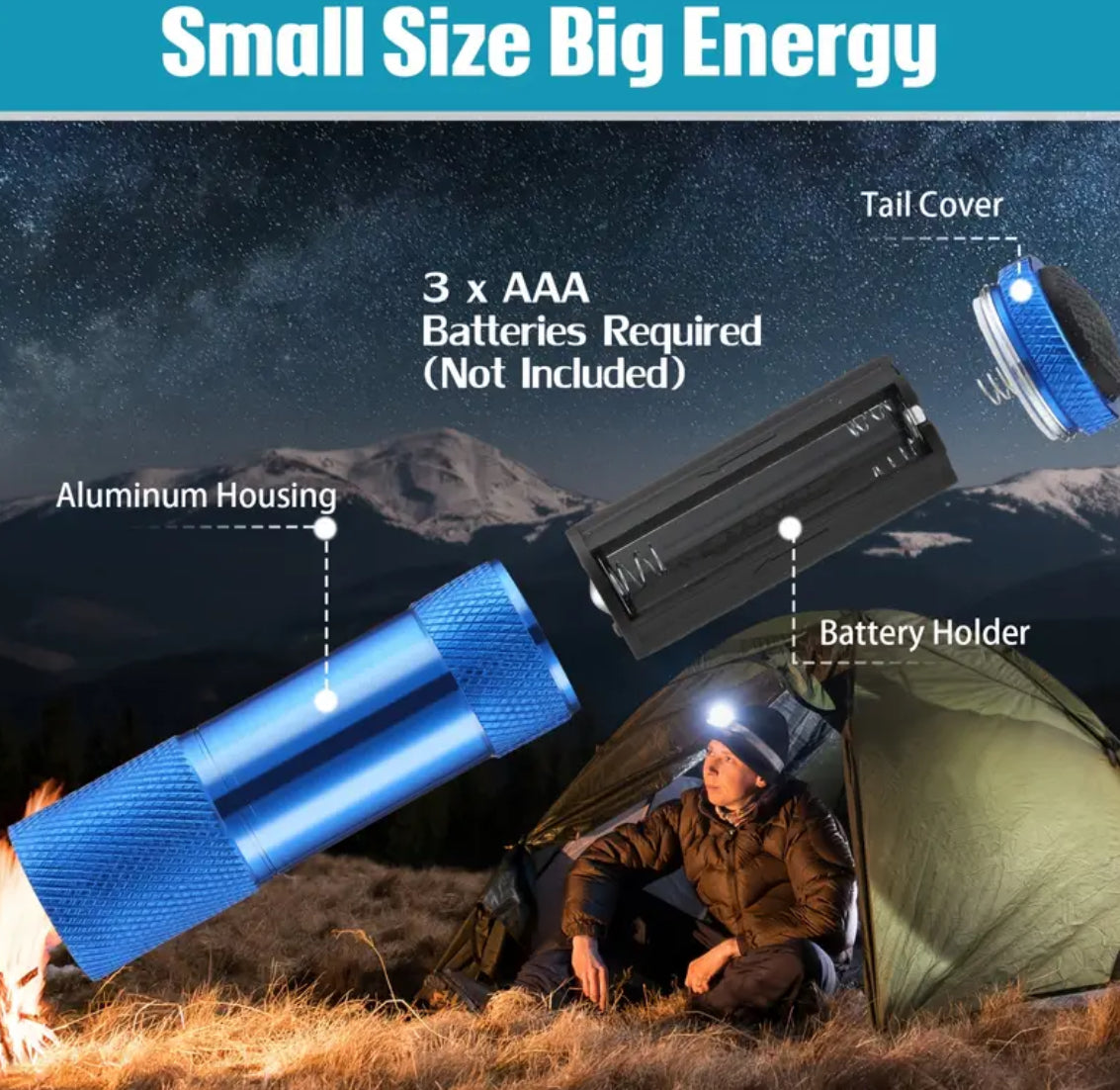 Mini Flashlight Bright Aluminum Handheld Flashlight With Lanyard