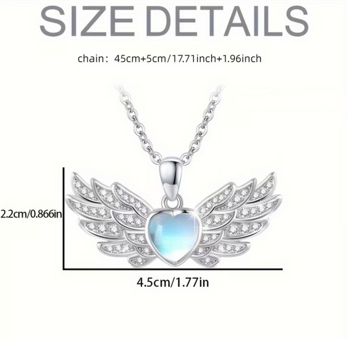 Angel Wings Pendant Necklace: A must-have piece of everyday fashion jewelry.
