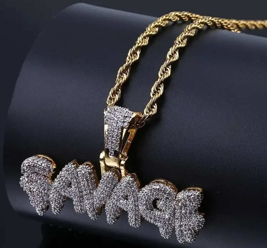 Stylish Punk Pendant Necklace Men’s Stainless Steel Hip Hop Fashion Jewelry