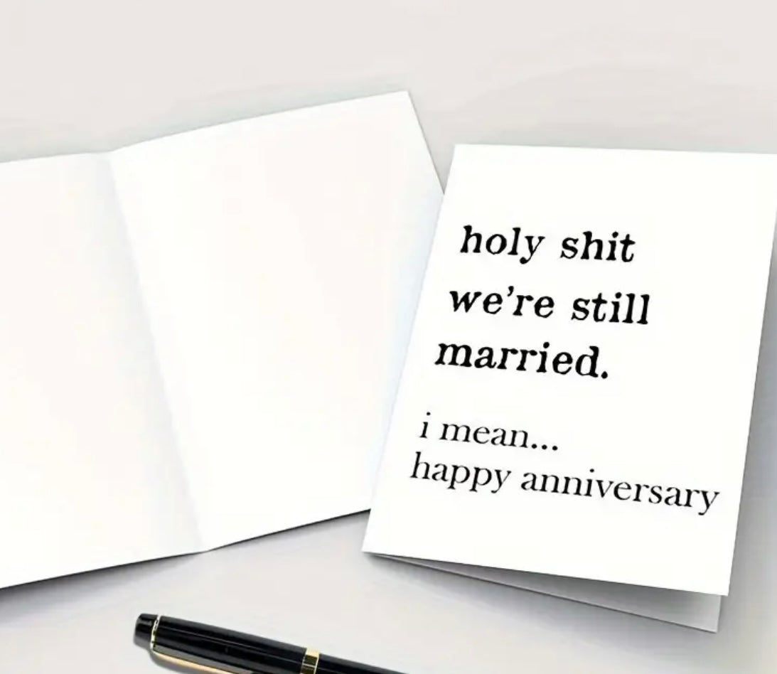 Great Funny Happy Anniversary Gift Card