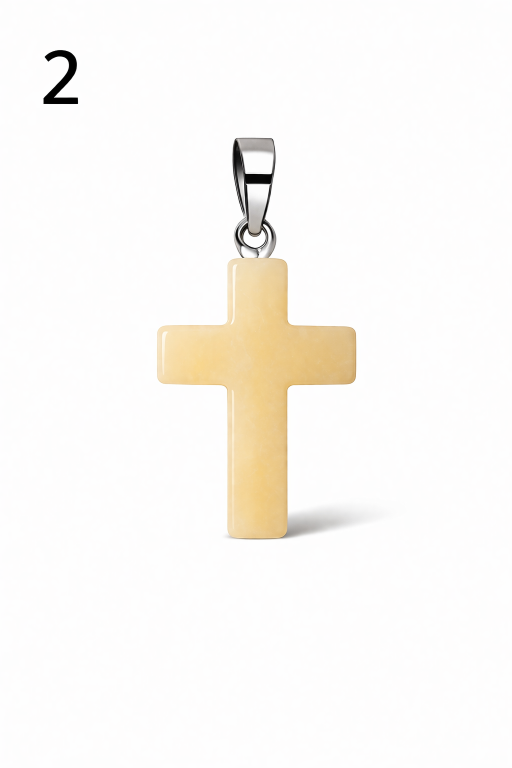 Natural Stone Cross Pendant Collection