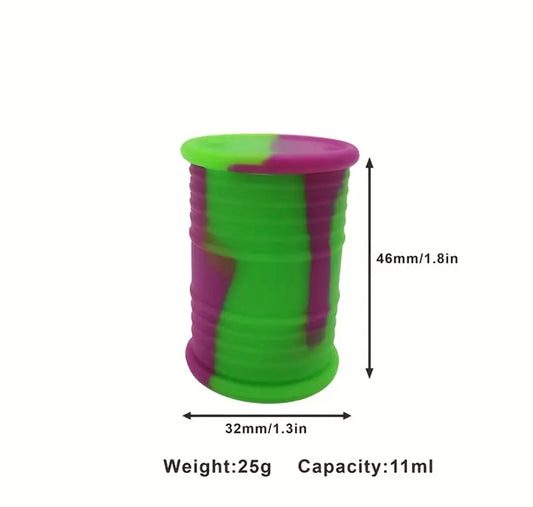 Silicone storage container sealed nonstick wax jar