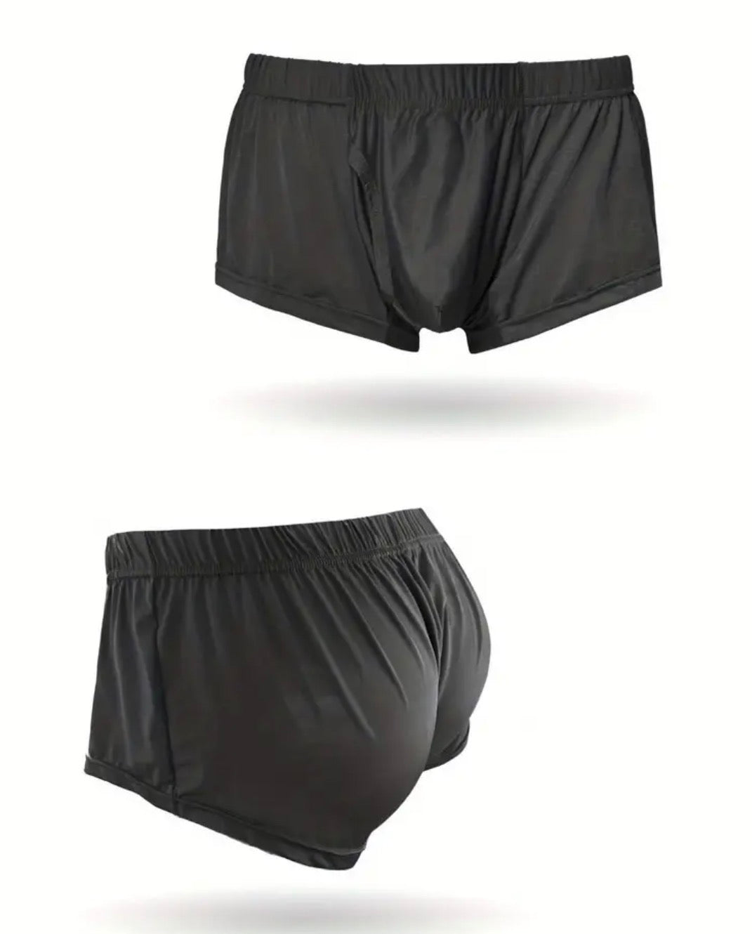 Men’s Breathable Low Rise Shorts Lounge Workout Comfortable Silky Size M Color Blue