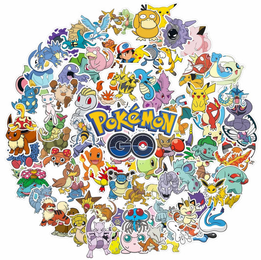 100 pcs Pokémon Stickers for Fun and Creative Use