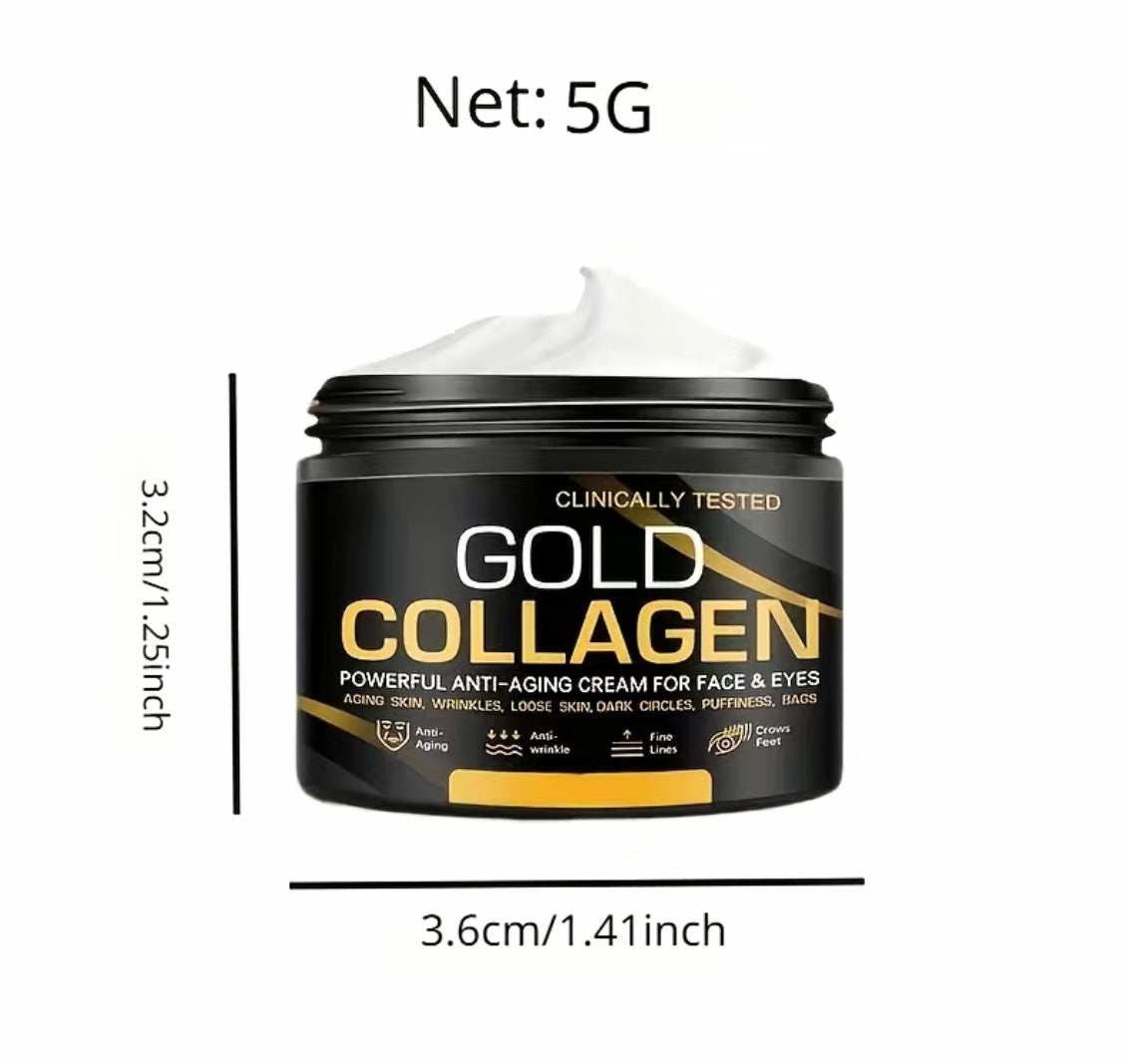 Gold Collagen Anti Aging Skin Creme For Face and Eyes