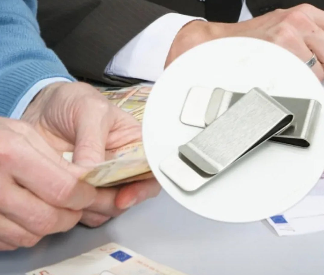 Silver color Stainless Steel Money Clip