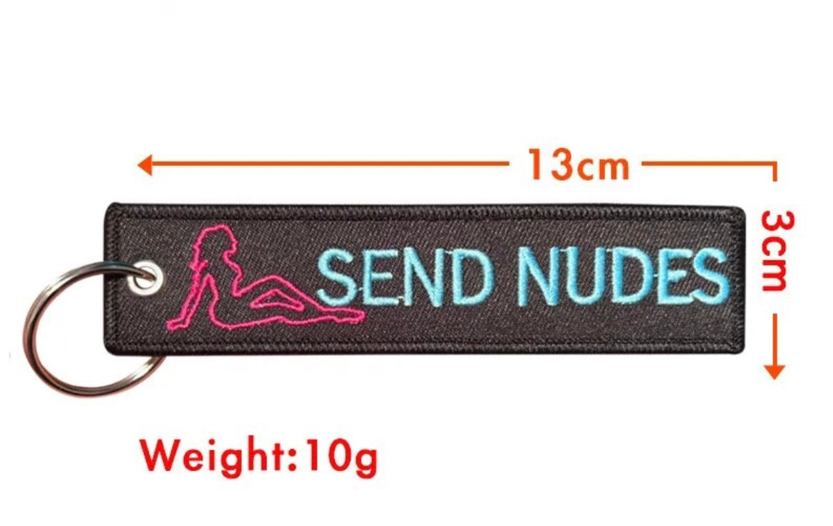 Custom made Funny Embroidery Keychain For Men or Women