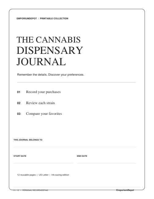 Cannabis Journal · Ink Saver — actual source preview
