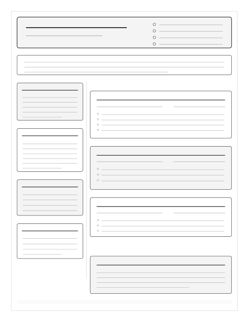 Blank Resume Layout — actual source preview