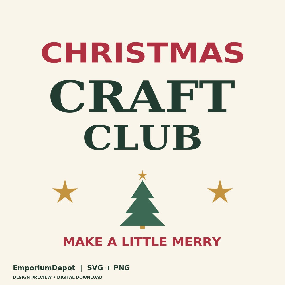 Christmas Craft Club — Christmas SVG preview